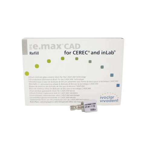 Vivadent Ivoclar IPS e.max CAD CEREC Blocks InLab 5/Pk Vivadent Ivoclar IPS e.max CAD CEREC Blocks InLab 5/Pk
